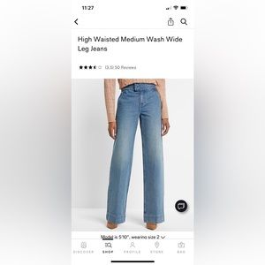 Express wide leg jeans